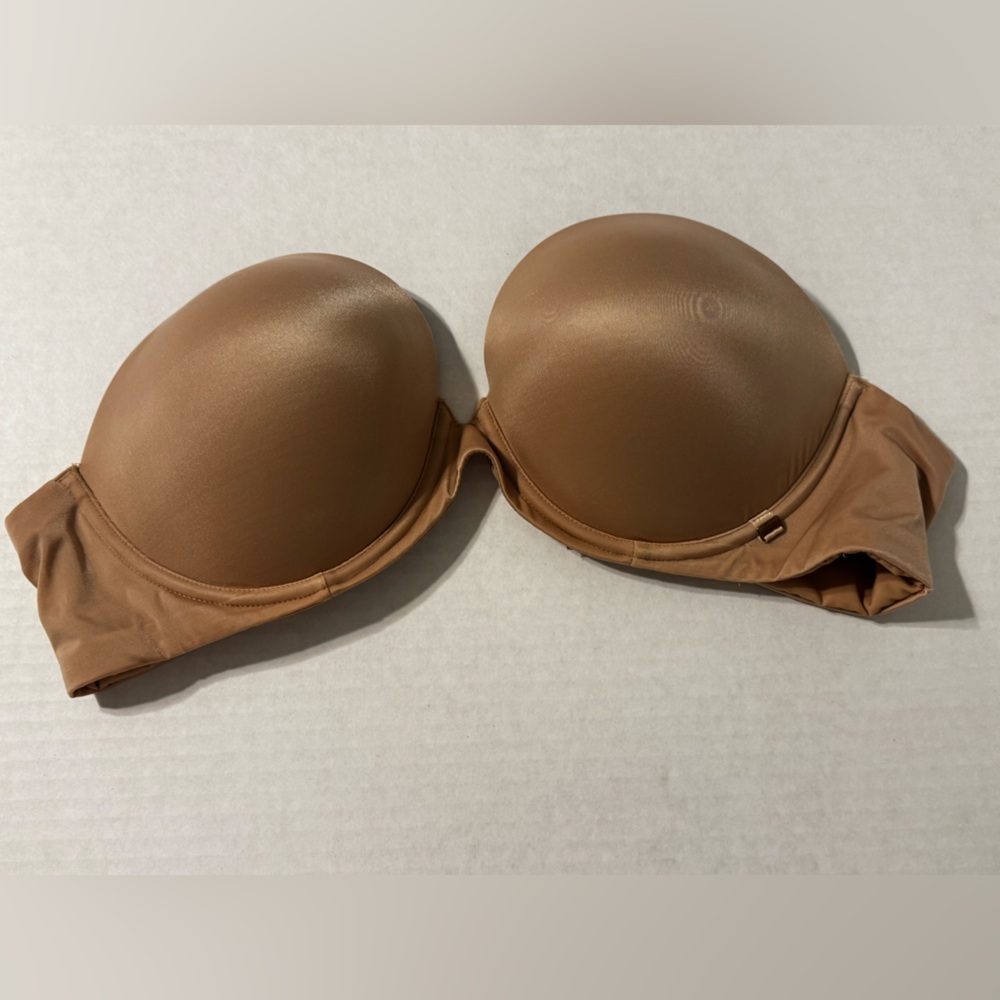Victoria’s Secret Strapless Push-Up Bra 34DD Nude/Beige Multiway no straps